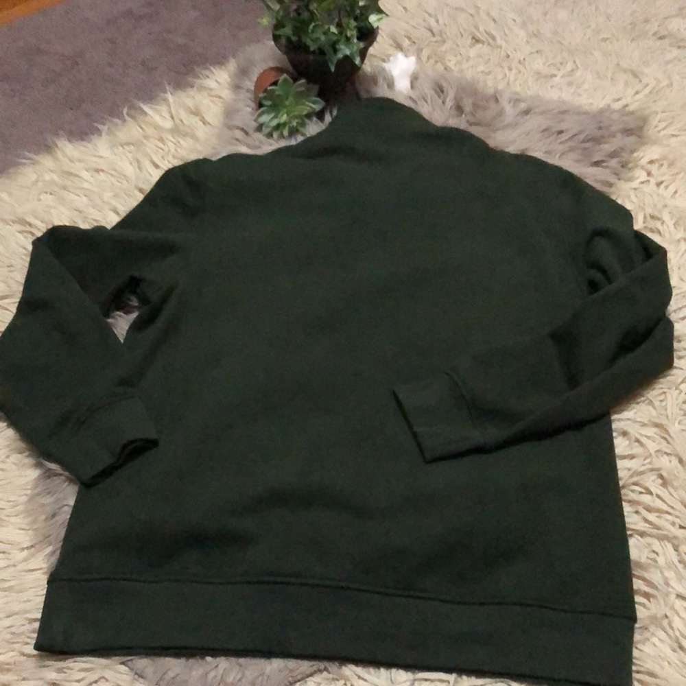 EUC Mens Izod 1/4 Zip Sweatshirt-Sz L-Forest Green-Cotton Blend - Picture 13 of 14